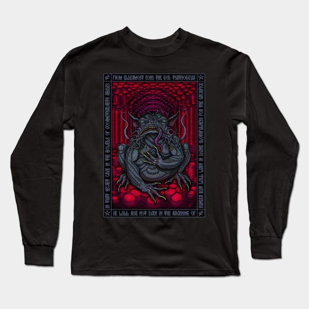 Tsathoggua Icon - Azhmodai 22 Long Sleeve T-Shirt by azhmodai